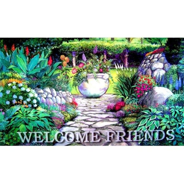 Custom Printed Rugs Custom Printed Rugs DM  46 Welcome Garden Gate Door Mat DM  46